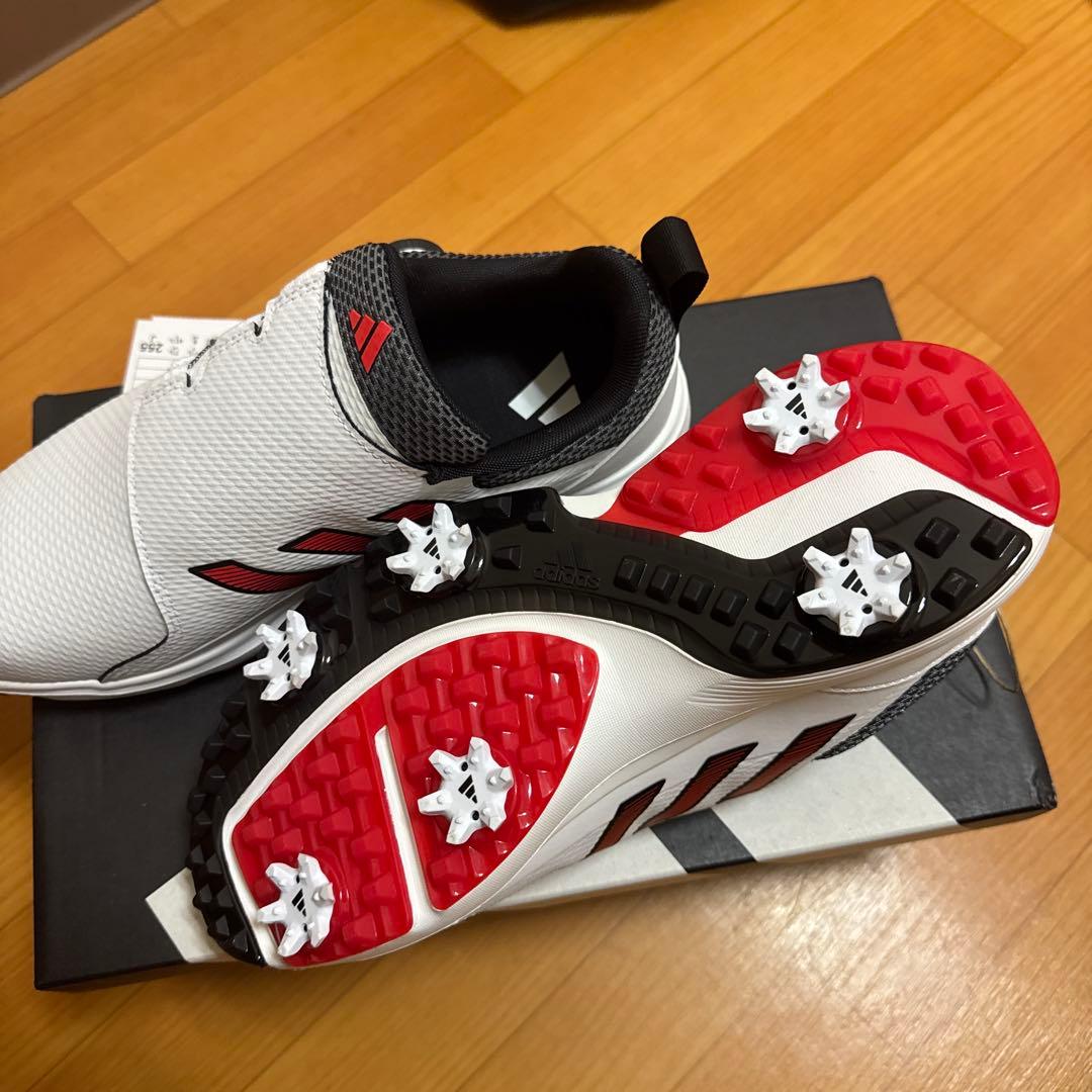 新品　adidas アディダス　ゴルフシューズ　25.5㎝
