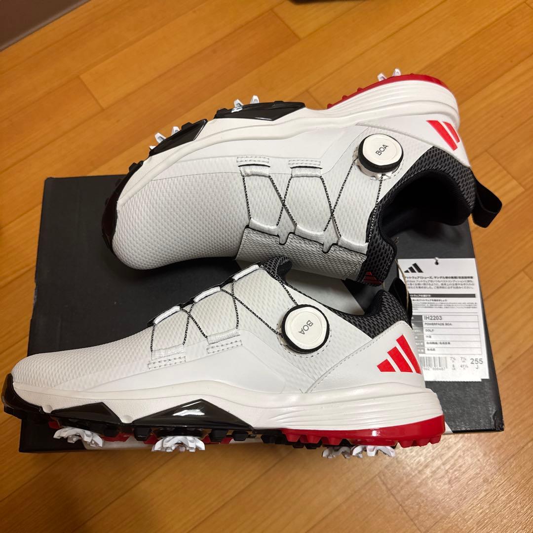 新品　adidas アディダス　ゴルフシューズ　25.5㎝