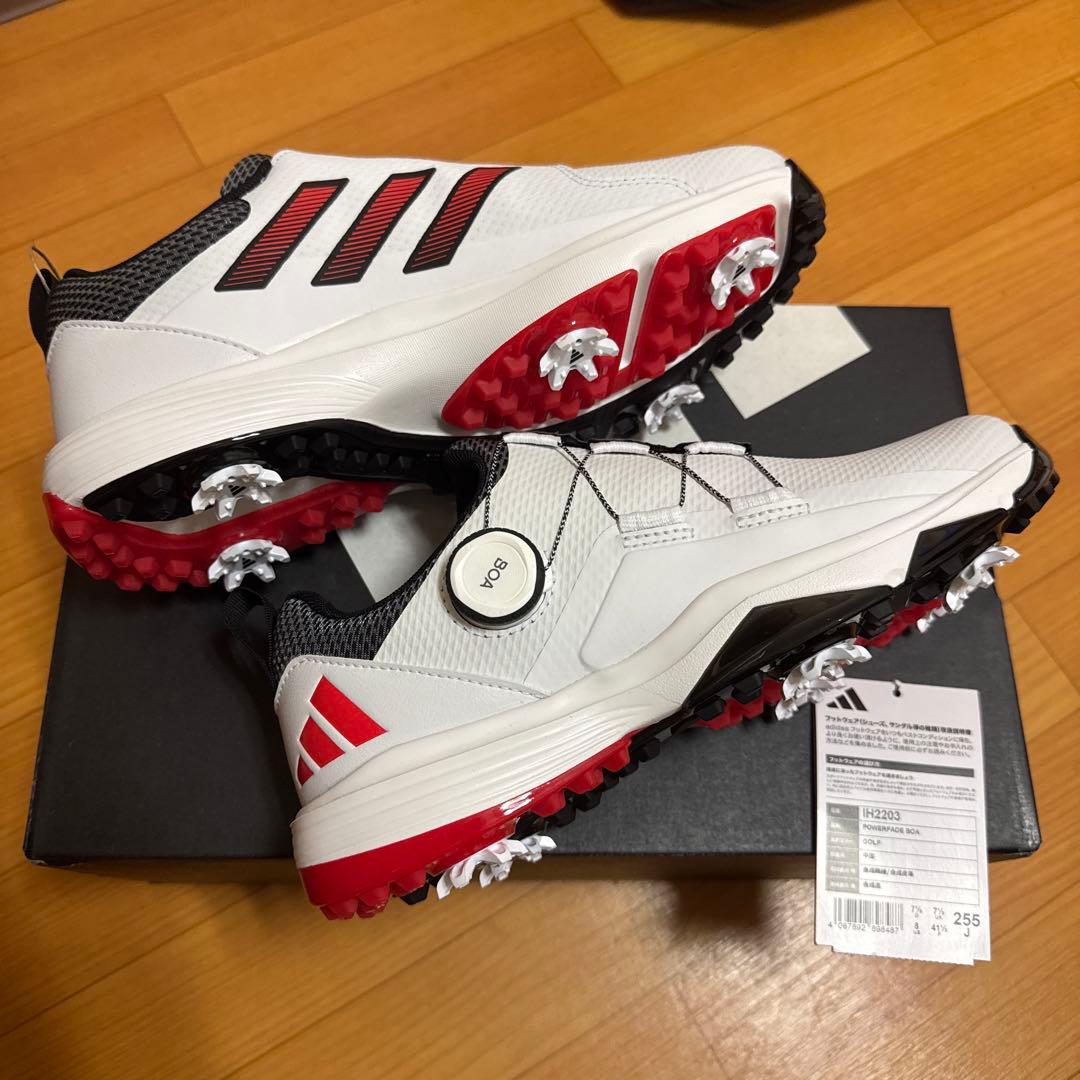 新品　adidas アディダス　ゴルフシューズ　25.5㎝