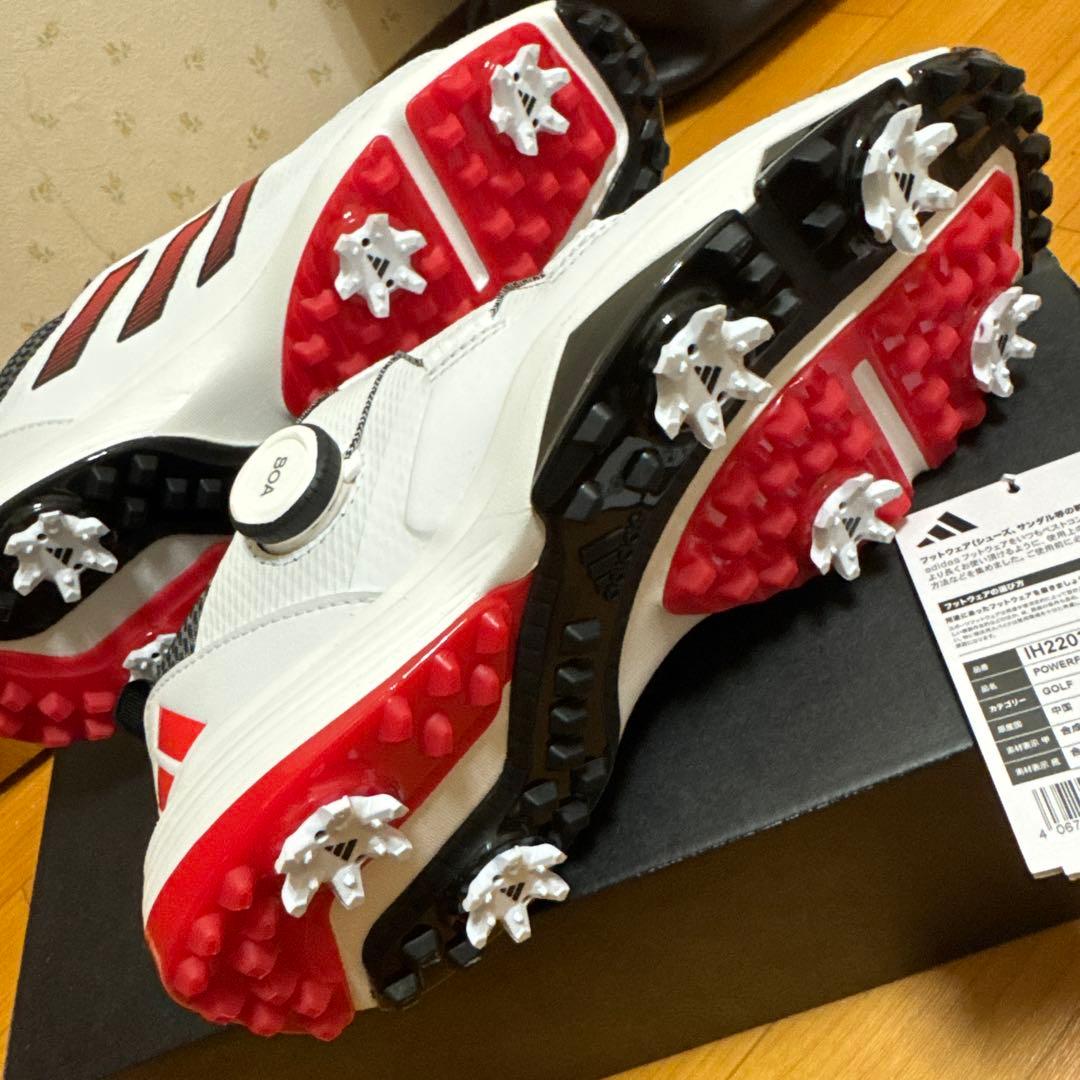 新品　adidas アディダス　ゴルフシューズ　25.5㎝