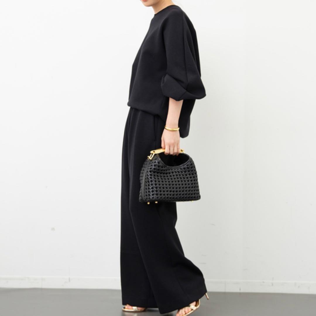 極美品/2024年✨ドゥーズィエムクラス dumblefit タックパンツ 黒