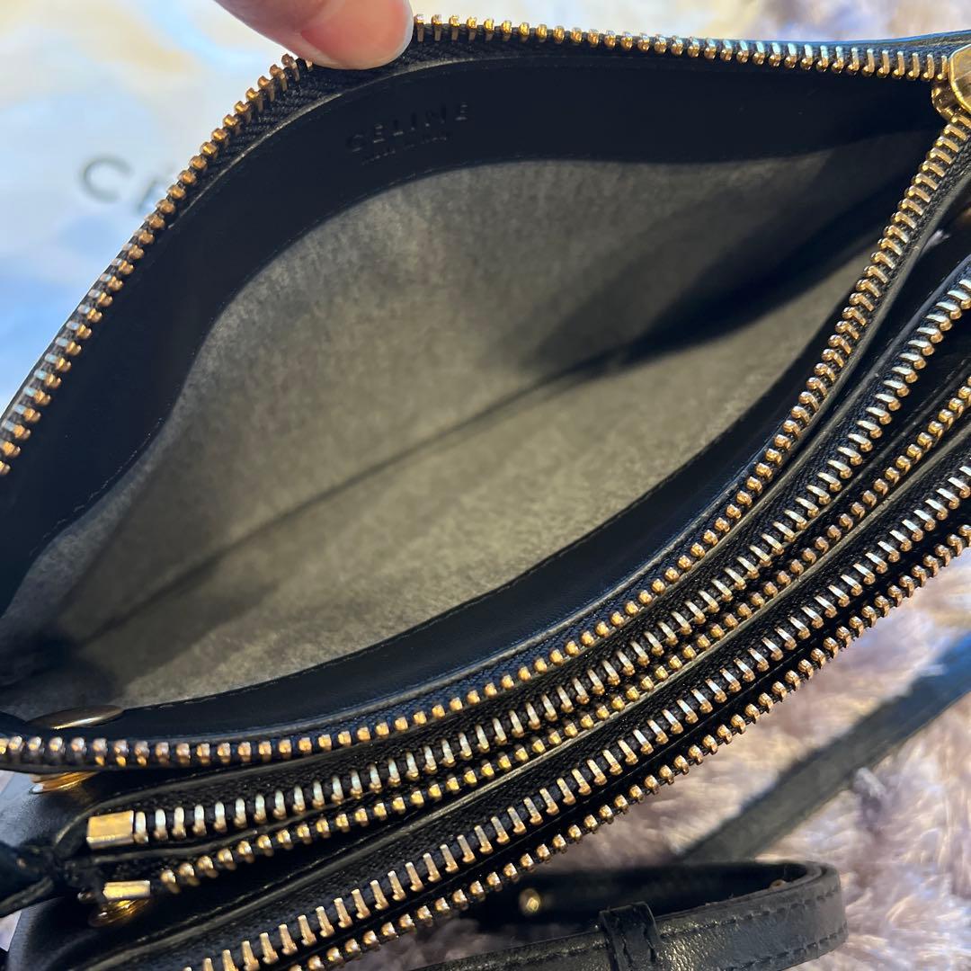 セリーヌ　トリオ　スモール　ショルダーバッグ