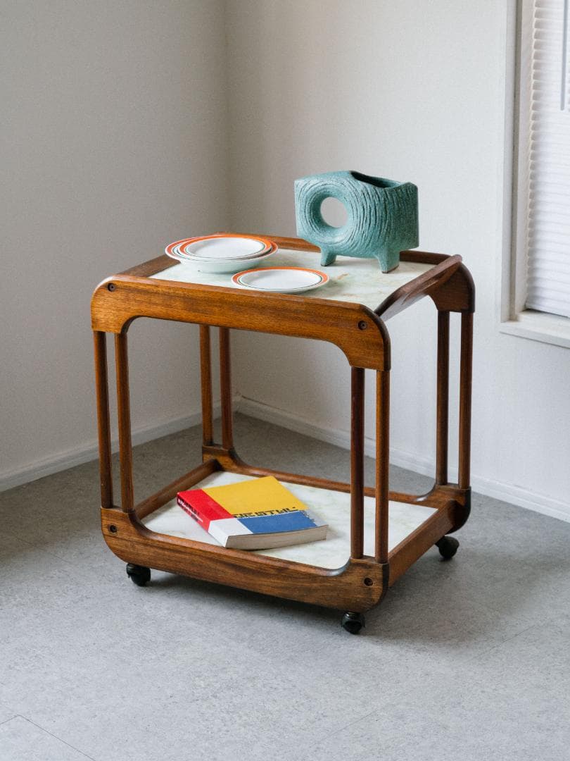 60-70's HAKUHO ヴィンテージ キャスター ワゴン テーブル モダン