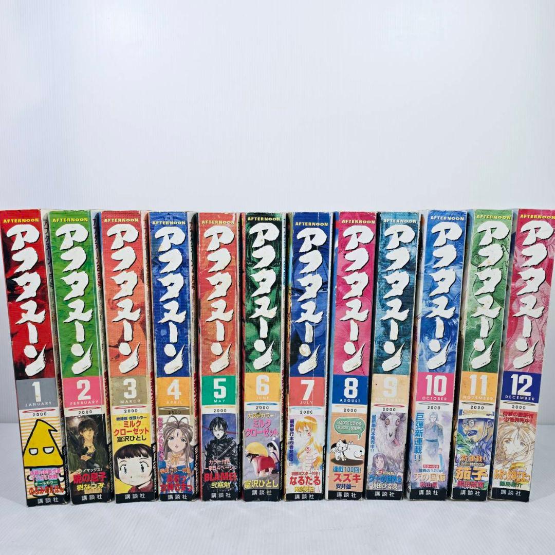 月刊アフタヌーン 2000年 1月～12月 アフタヌーン 表紙 連載 当時物