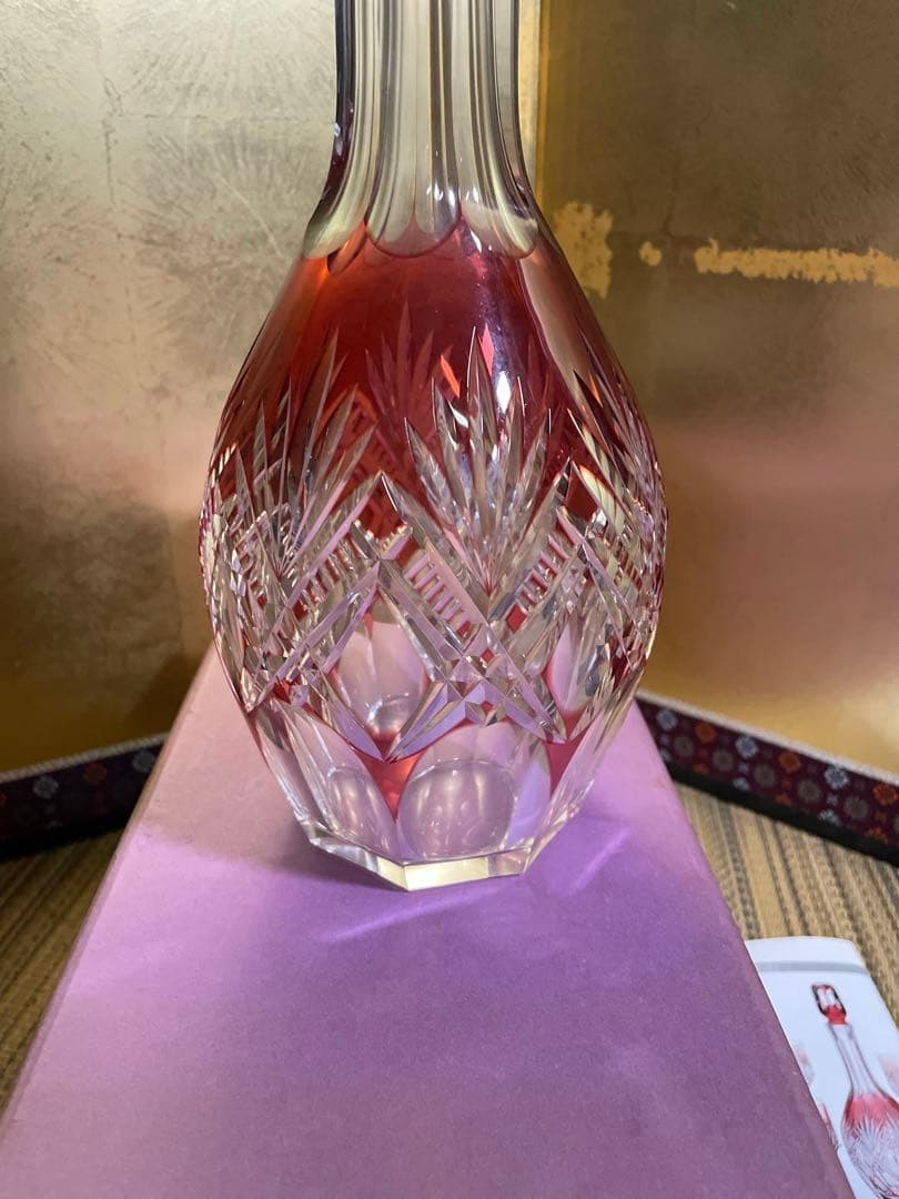 カガミクリスタル　デキャンタ＆グラス　最高級皇室御用達