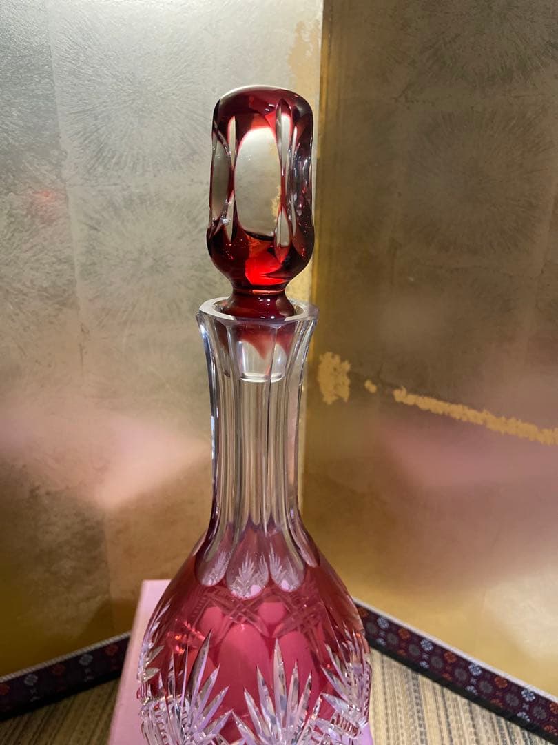 カガミクリスタル　デキャンタ＆グラス　最高級皇室御用達