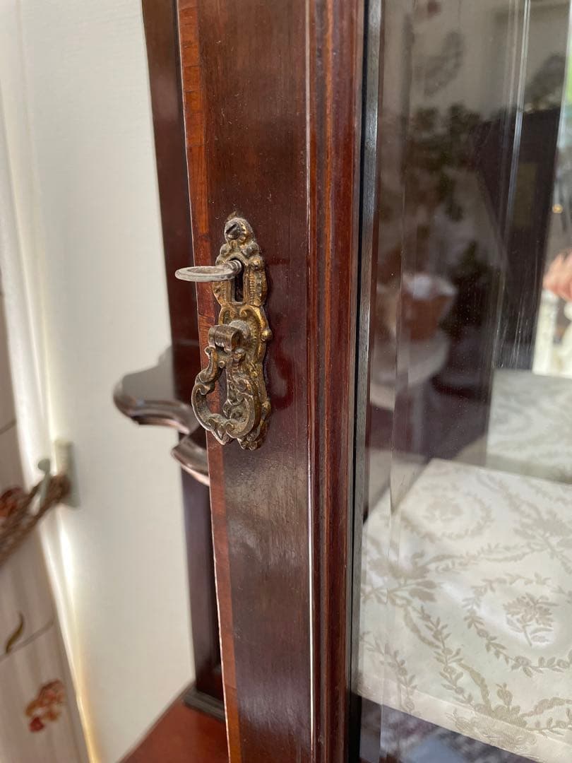 25日迄期間限定♡マホガニー キャビネット♡アンティーク家具 イギリス フランス