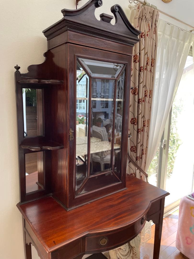 25日迄期間限定♡マホガニー キャビネット♡アンティーク家具 イギリス フランス