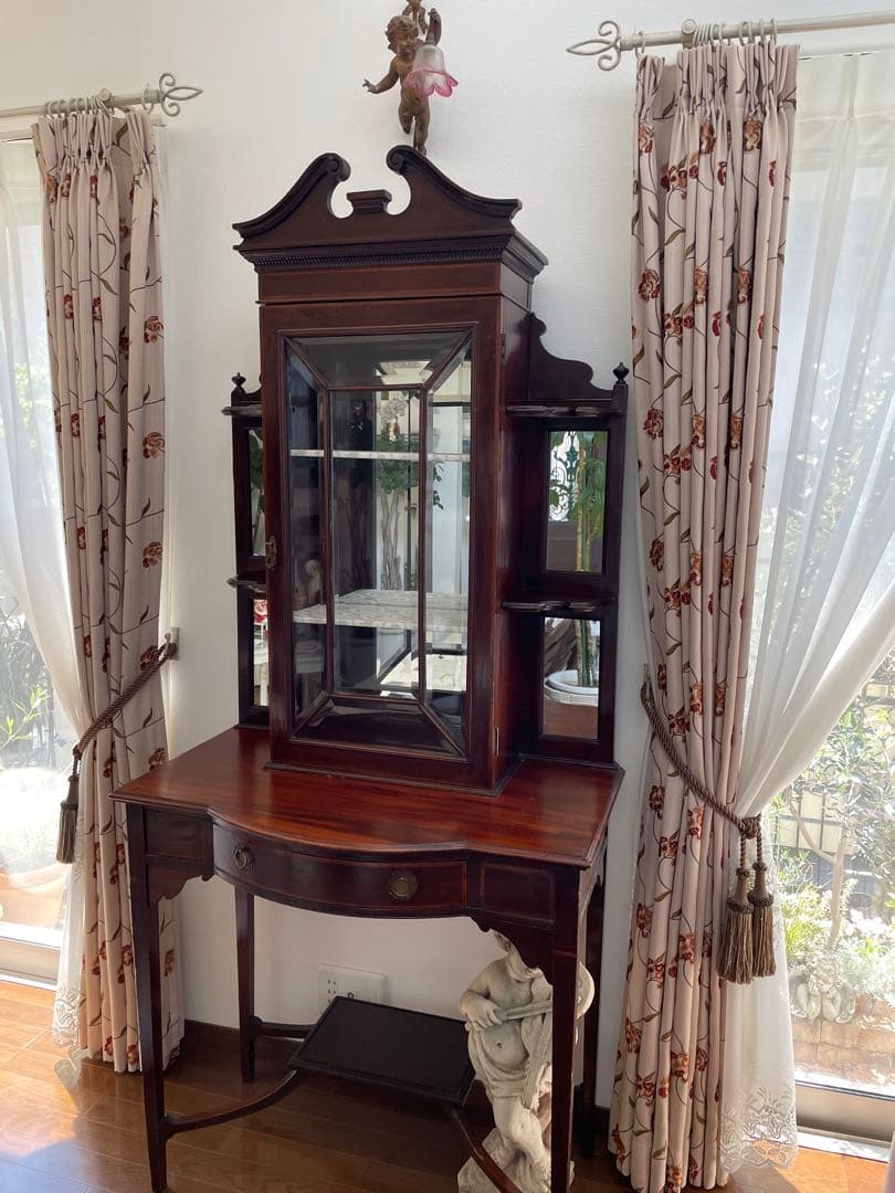 25日迄期間限定♡マホガニー キャビネット♡アンティーク家具 イギリス フランス