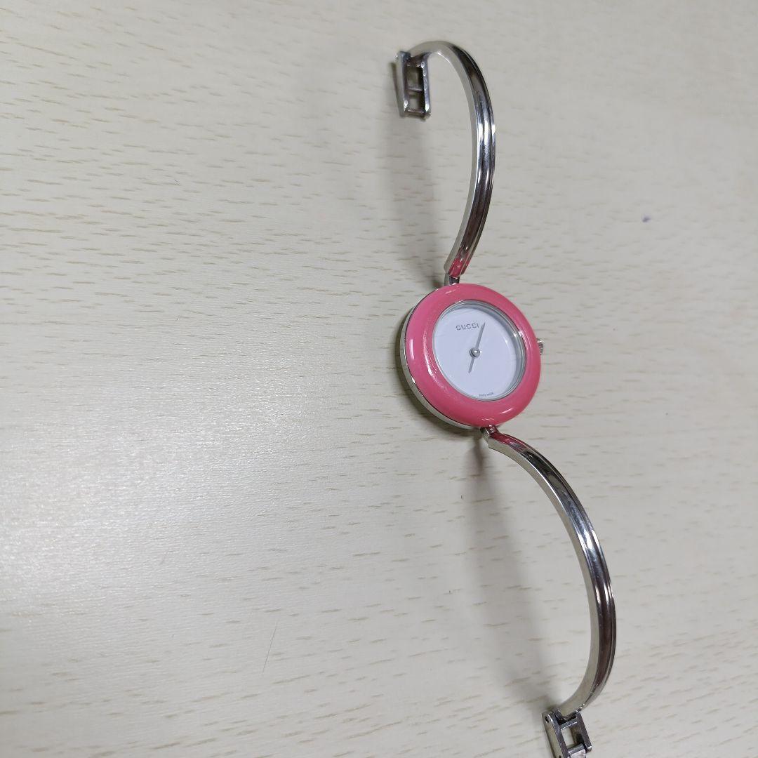 貴重なシルバー　GUCCI ベゼルチェンジ 時計　電池交換済