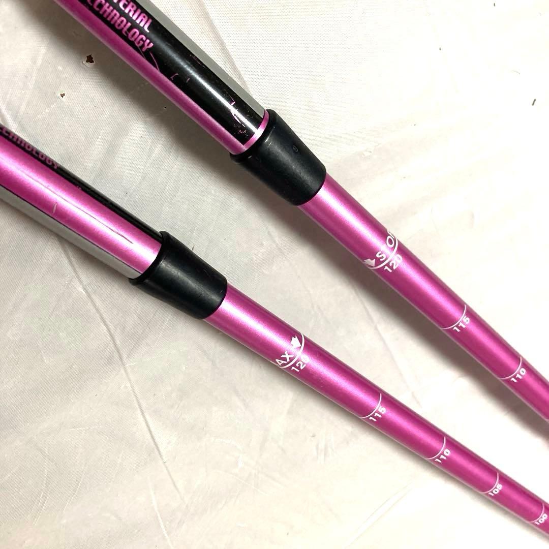 スキー3点セットスキーセットスキー板118 靴23cm ジュニアガール女子ピンク