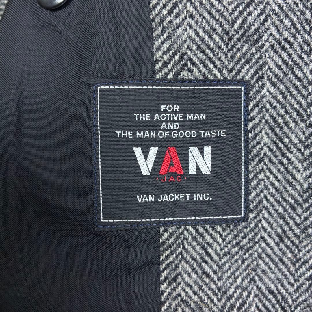 美品　ヴァンヂャケット　ツイード　アンコンジャケット　ヘリンボーン　70年代　Ｓ