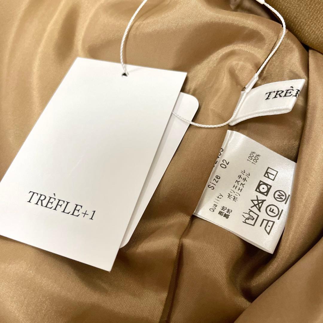 【TREFLE+1】✨新品未使用　トレフルプラスワン　タック　ショート　パンツ