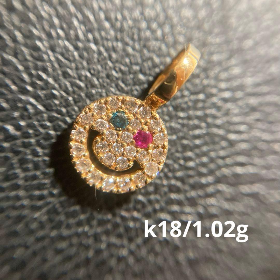 k18 スマイル　ペンダントトップ