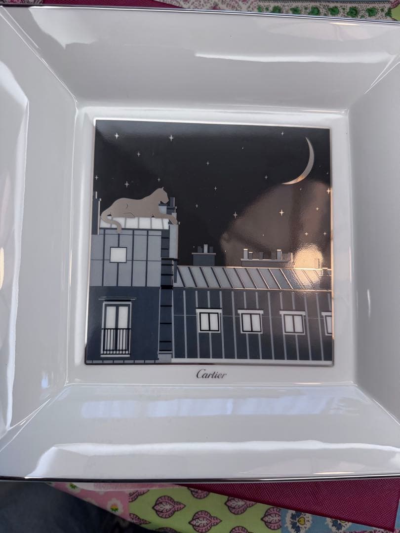 Cartier スクエアプレート パンサー 箱付