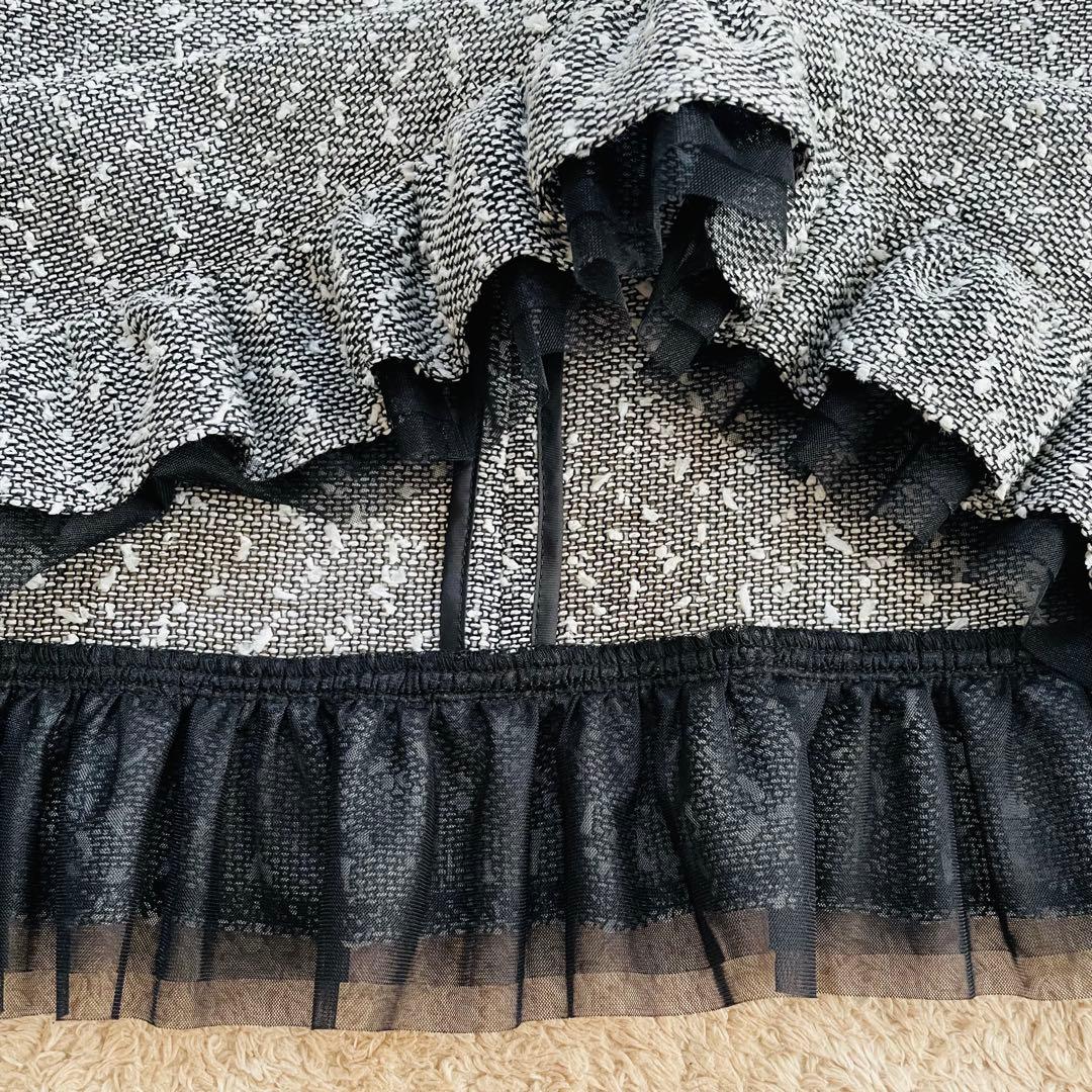 タグ付き未使用✨M’S GRACY ツイードチュニック 麻混 付属品完備 42