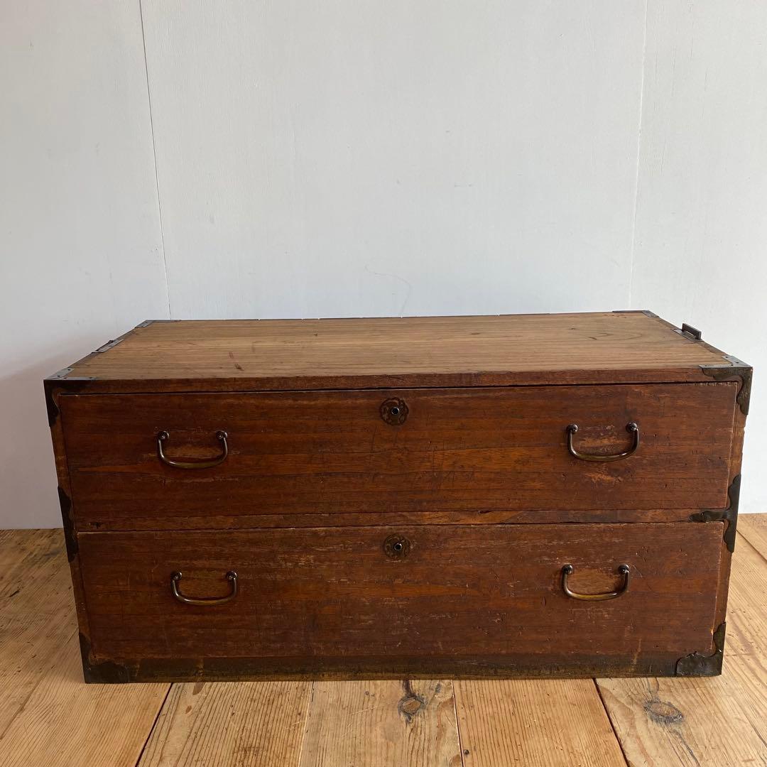 アンティーク チェスト 箪笥 ローボード テレビ台 昭和レトロ z884