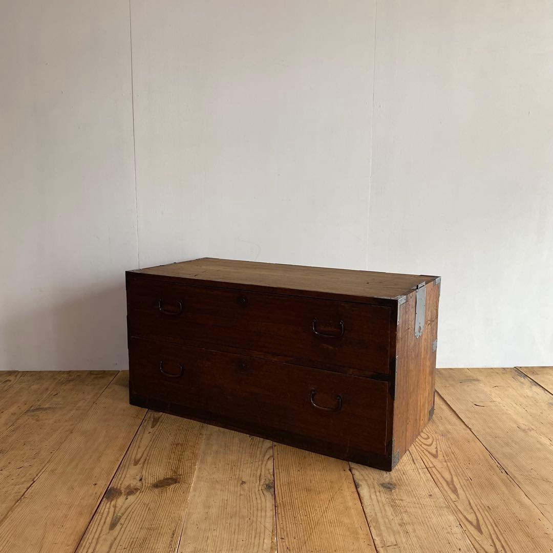 アンティーク チェスト 箪笥 ローボード テレビ台 昭和レトロ z884