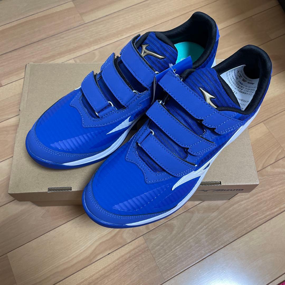 ミズノ　トレーニングシューズ ブルーホワイト