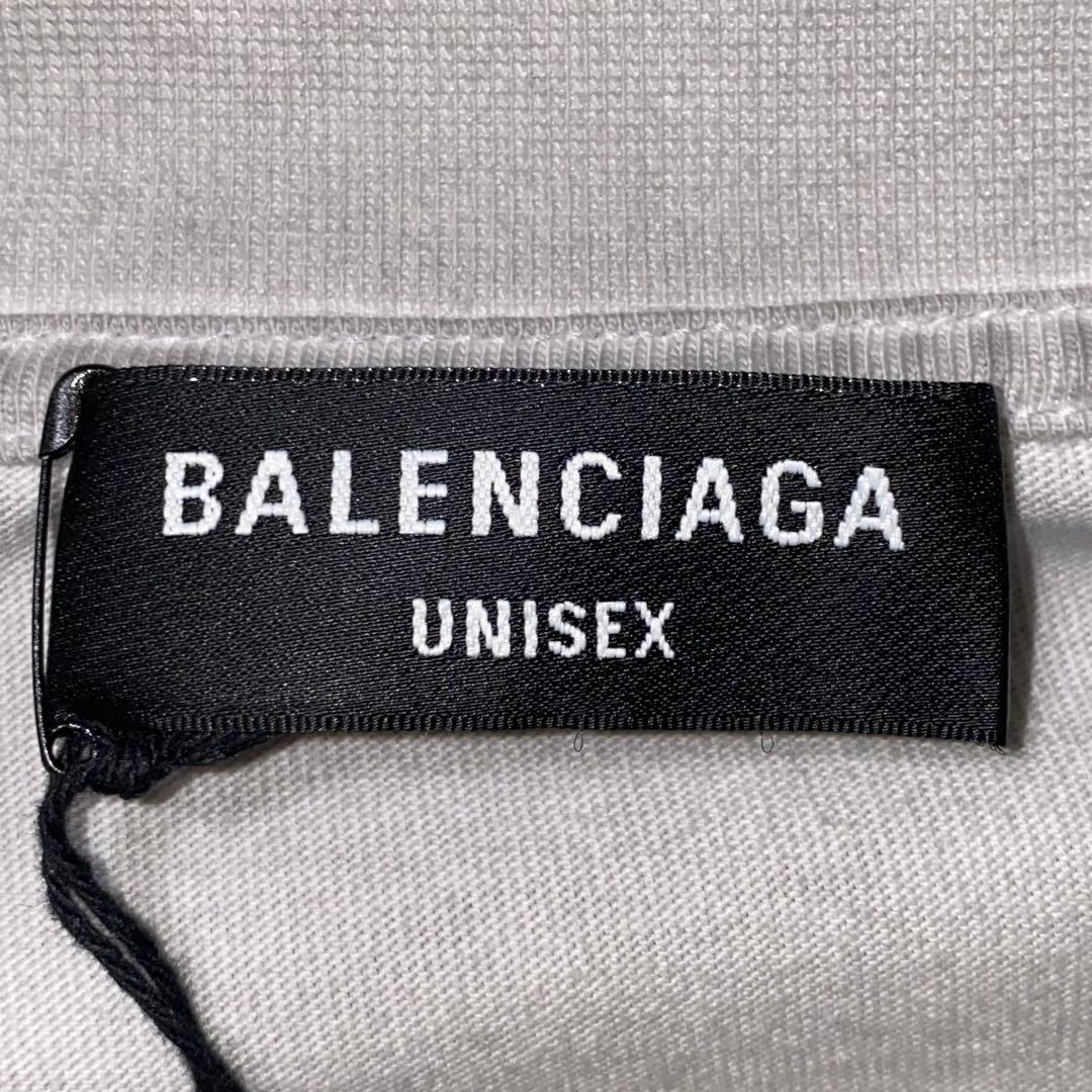 BALENCIAGA 22SS ダメージ加工 メタル ロングスリーブTシャツ