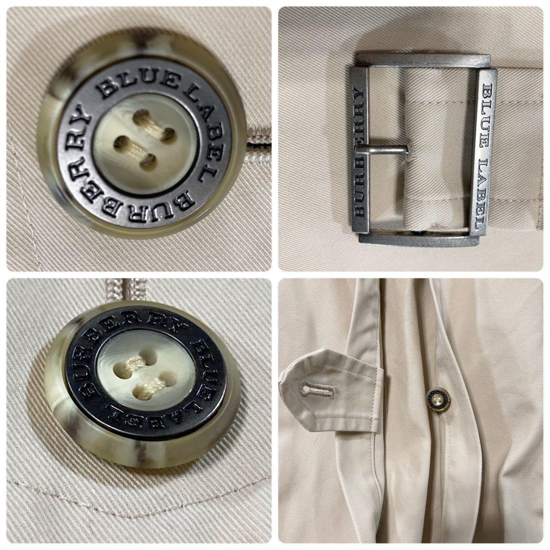 バーバリーロンドン ブルーレーベル トレンチコート ノバチェックライナー ベルト