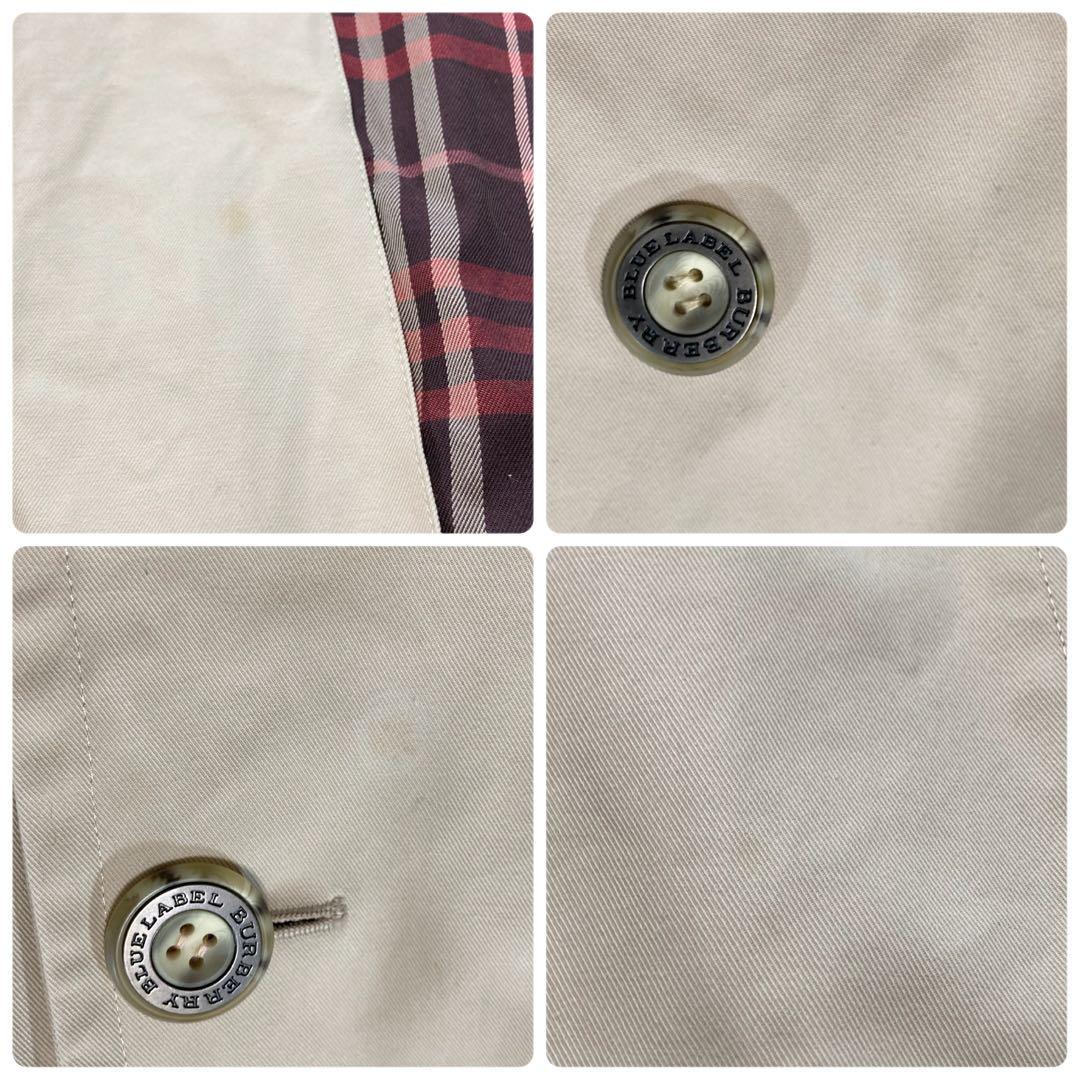 バーバリーロンドン ブルーレーベル トレンチコート ノバチェックライナー ベルト