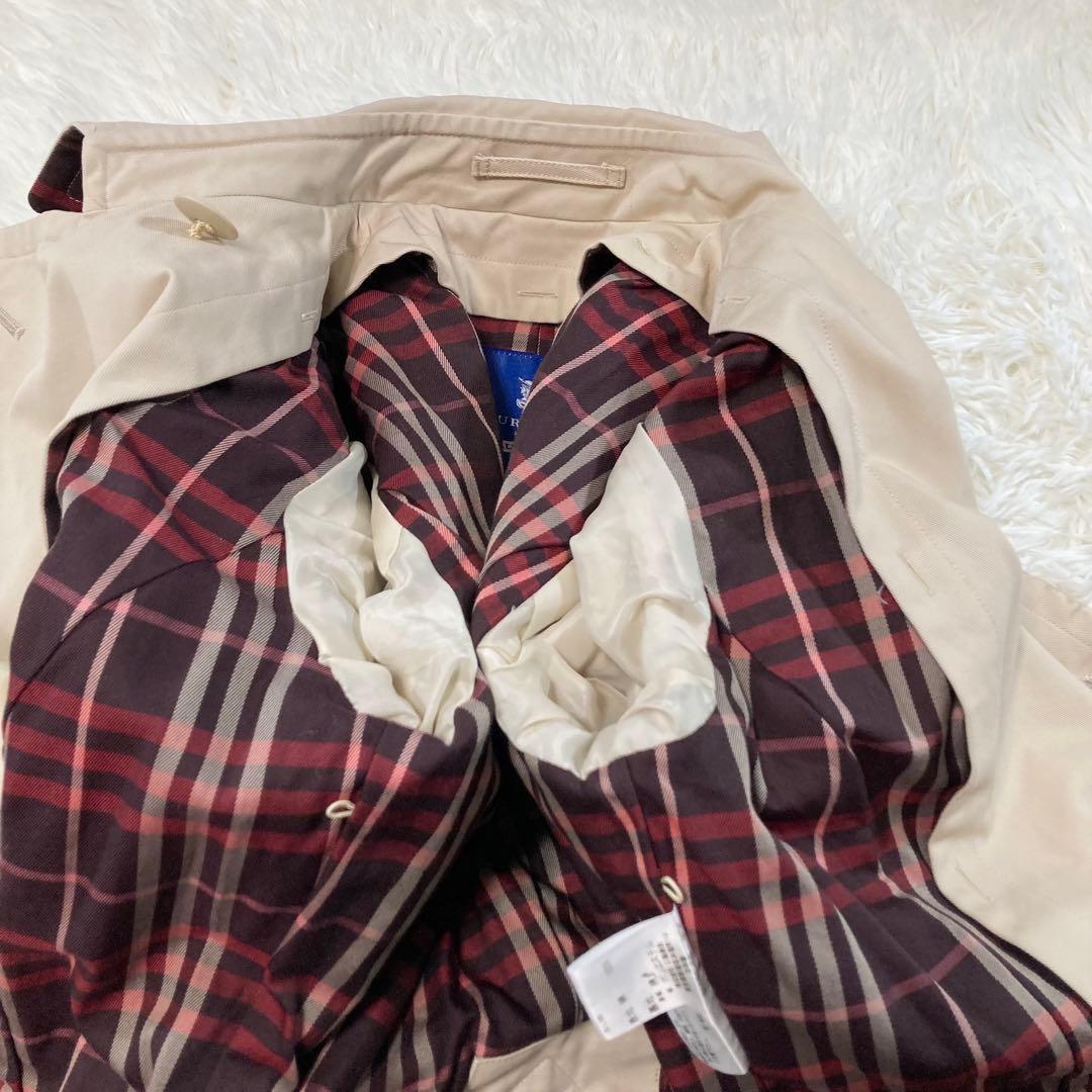 バーバリーロンドン ブルーレーベル トレンチコート ノバチェックライナー ベルト
