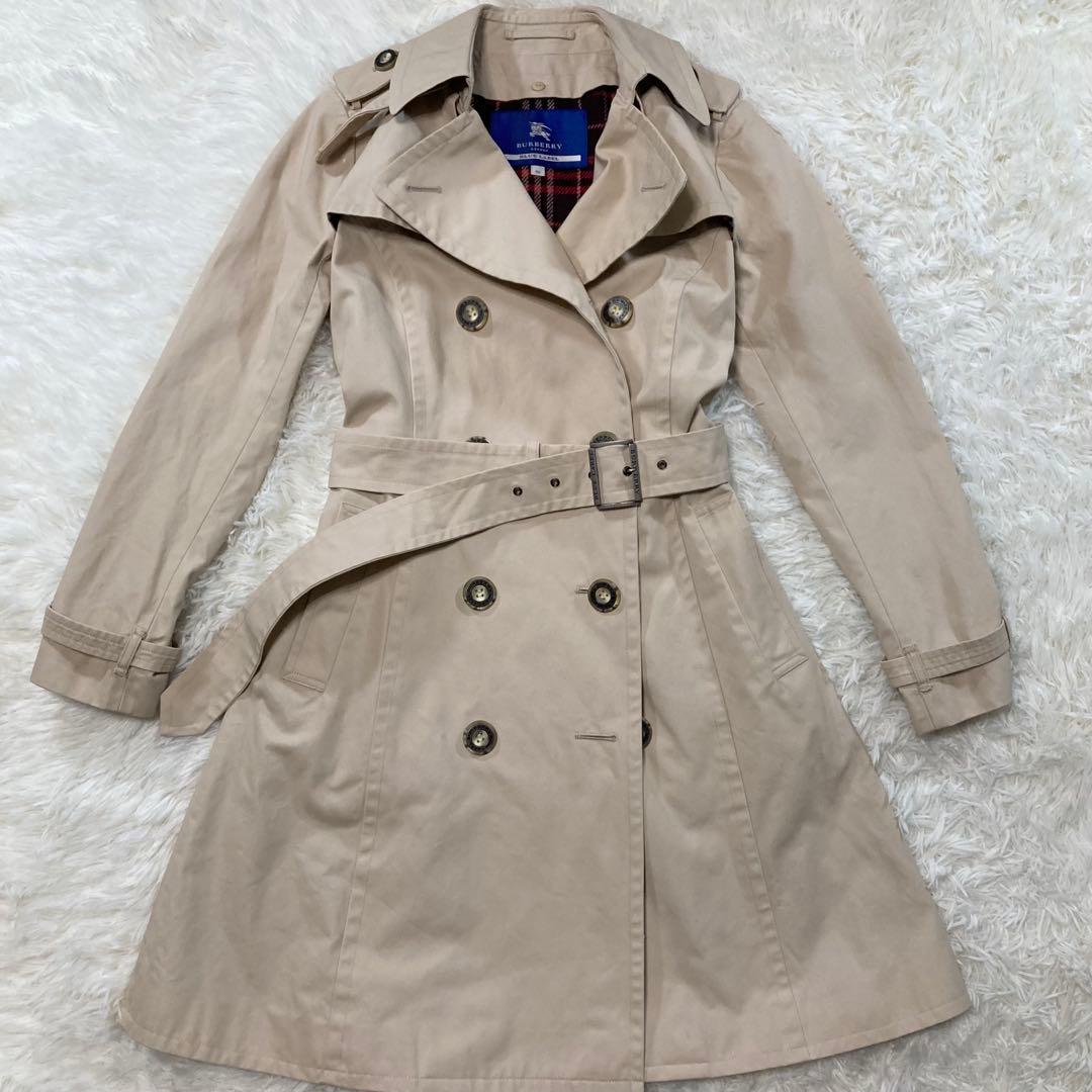 バーバリーロンドン ブルーレーベル トレンチコート ノバチェックライナー ベルト