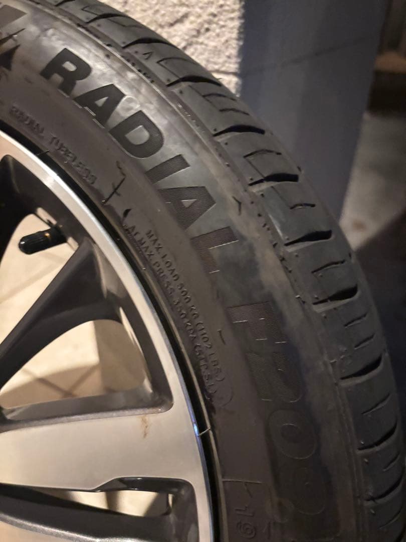 フィットgk5 16インチ純正ホイールタイヤセット　6j+53 4本手渡しのみ