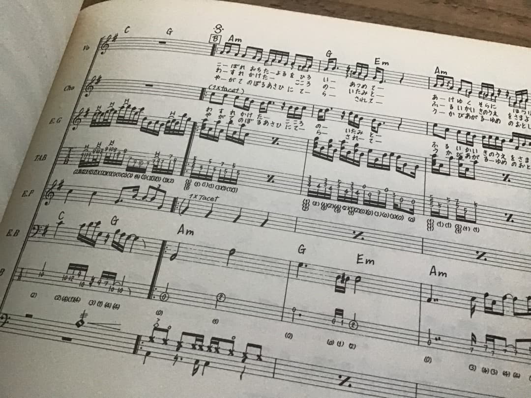 ★楽譜/柳ジョージ&レイニーウッド/武道館ライブ/タブ譜/バンドスコア