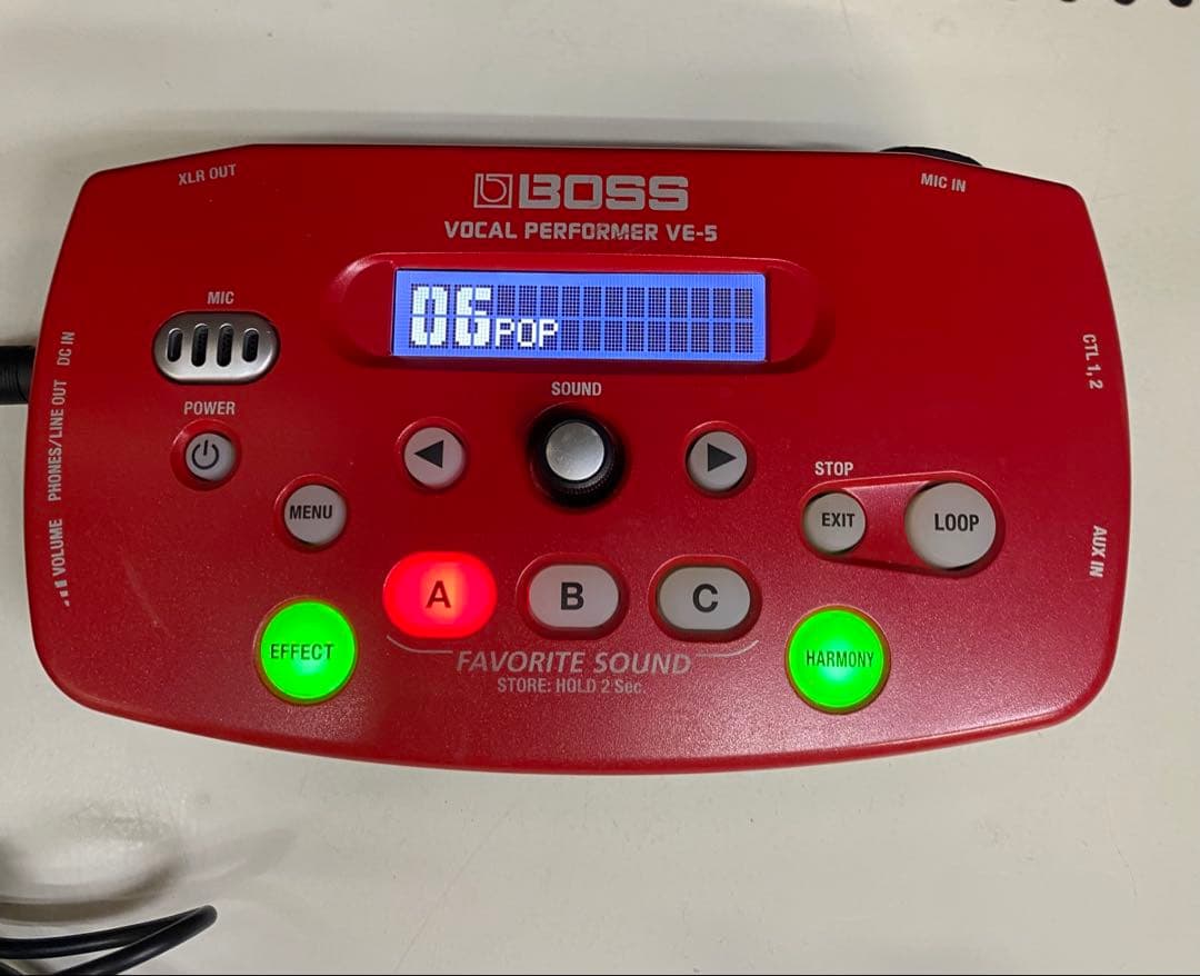Boss VE-5【ボーカル向けエフェクター】 動作品