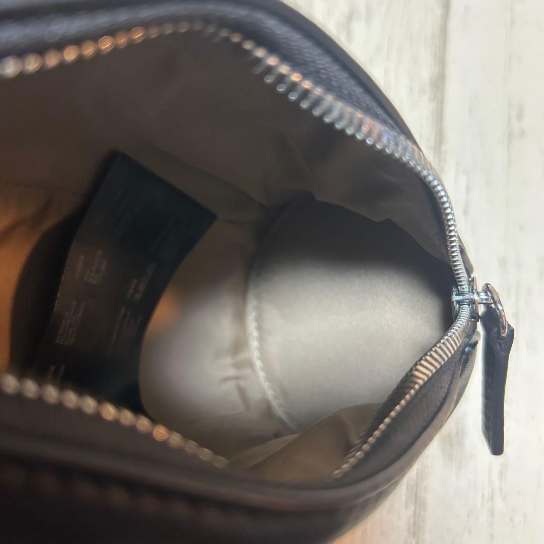 【LACOSTE】ラコステ　ショルダーポーチ　キャディバッグ型　ブラック