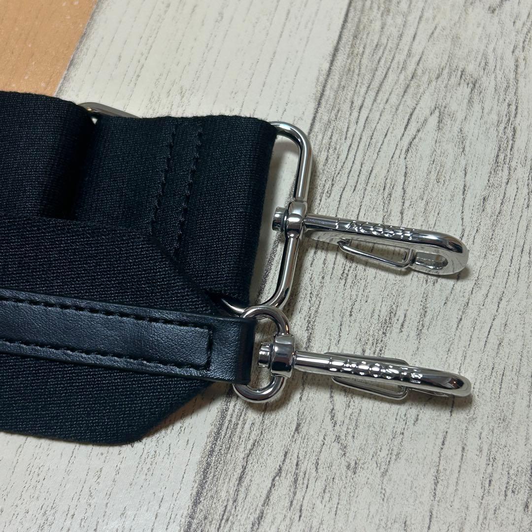 【LACOSTE】ラコステ　ショルダーポーチ　キャディバッグ型　ブラック
