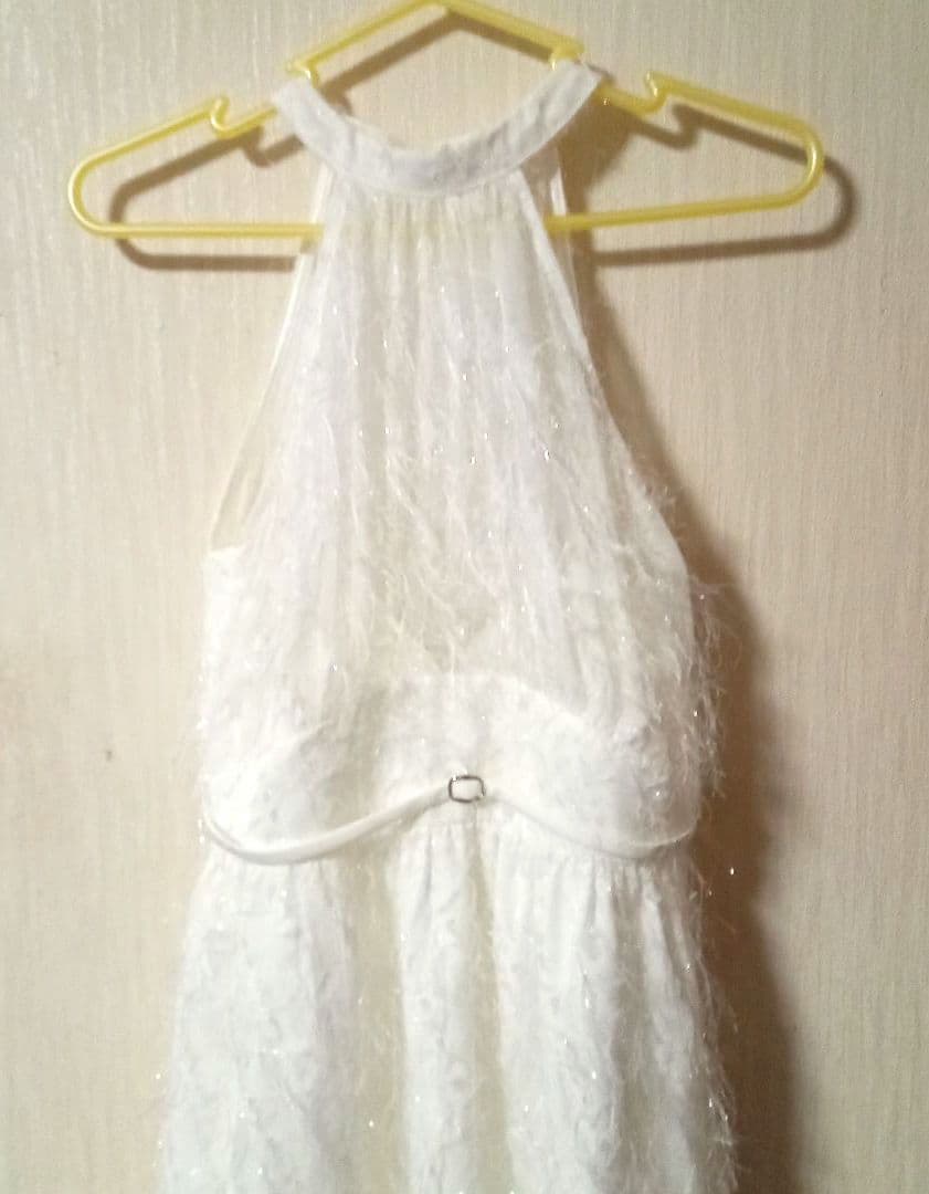 DEA. by ROBE de FLEURS/フリンジジャガードドレス　Sサイズ