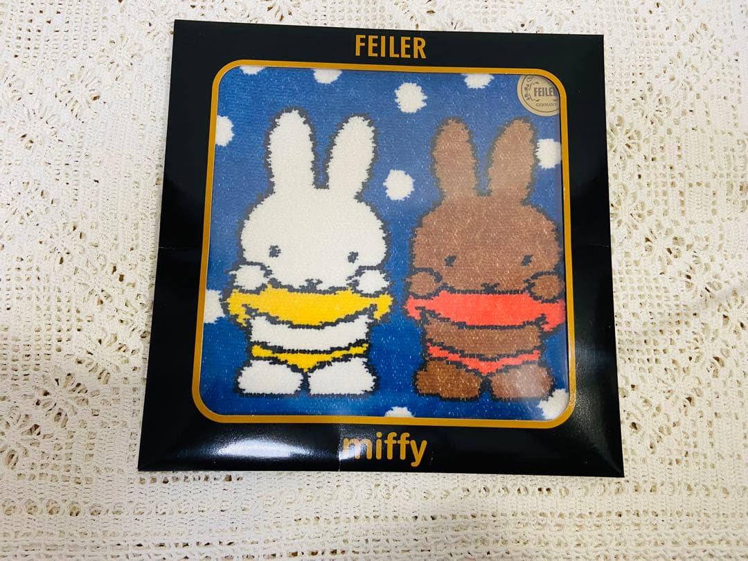 FEILER フェイラー✖️ミッフィータオルハンカチ2枚セット