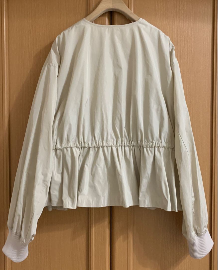 エストネーション　ESTNATION ナイロンタフタ　ペプラムブルゾン