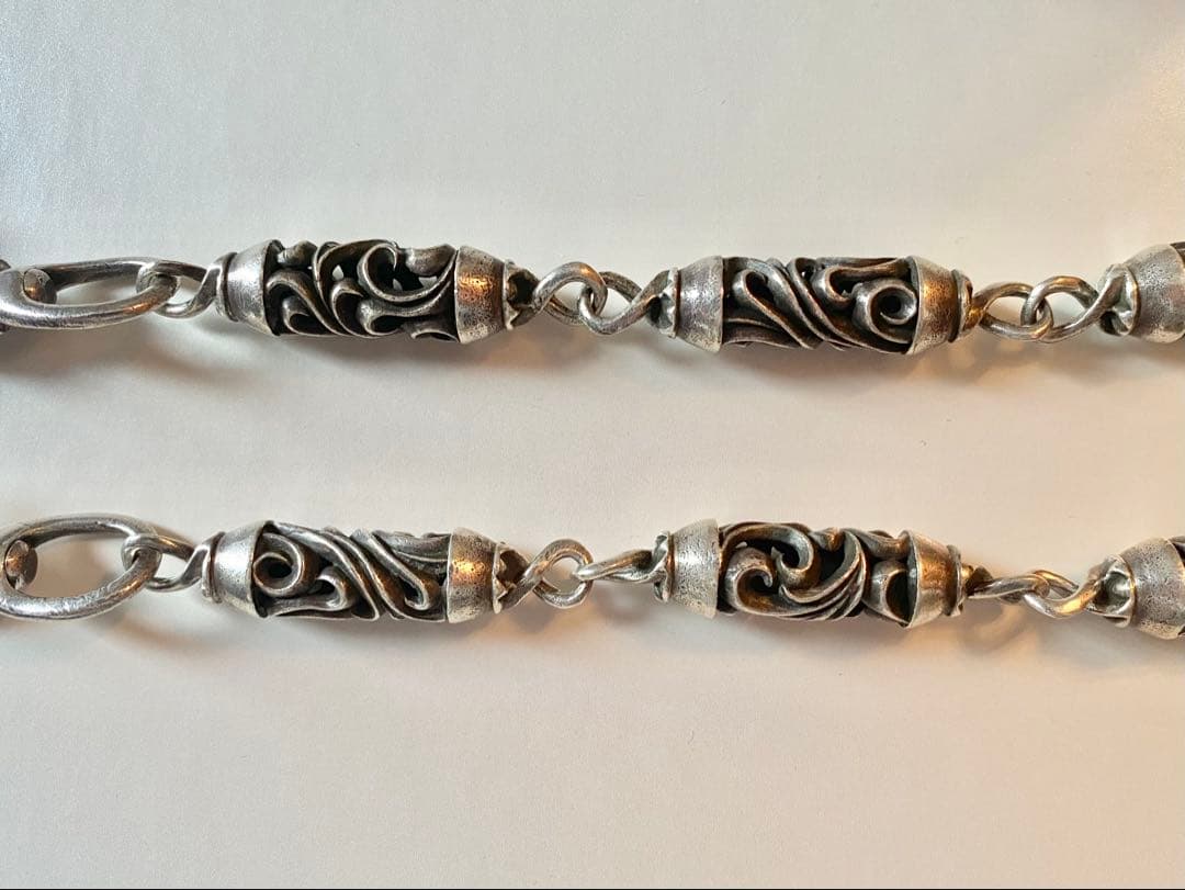 CHROME HEARTSクロムハーツ 2クリップローラー9連ウォレットチェーン