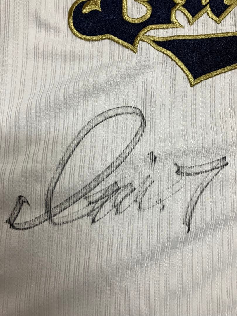 糸井嘉男　直筆サイン　ユニフォーム　オリックスバファローズ　阪神タイガース　L