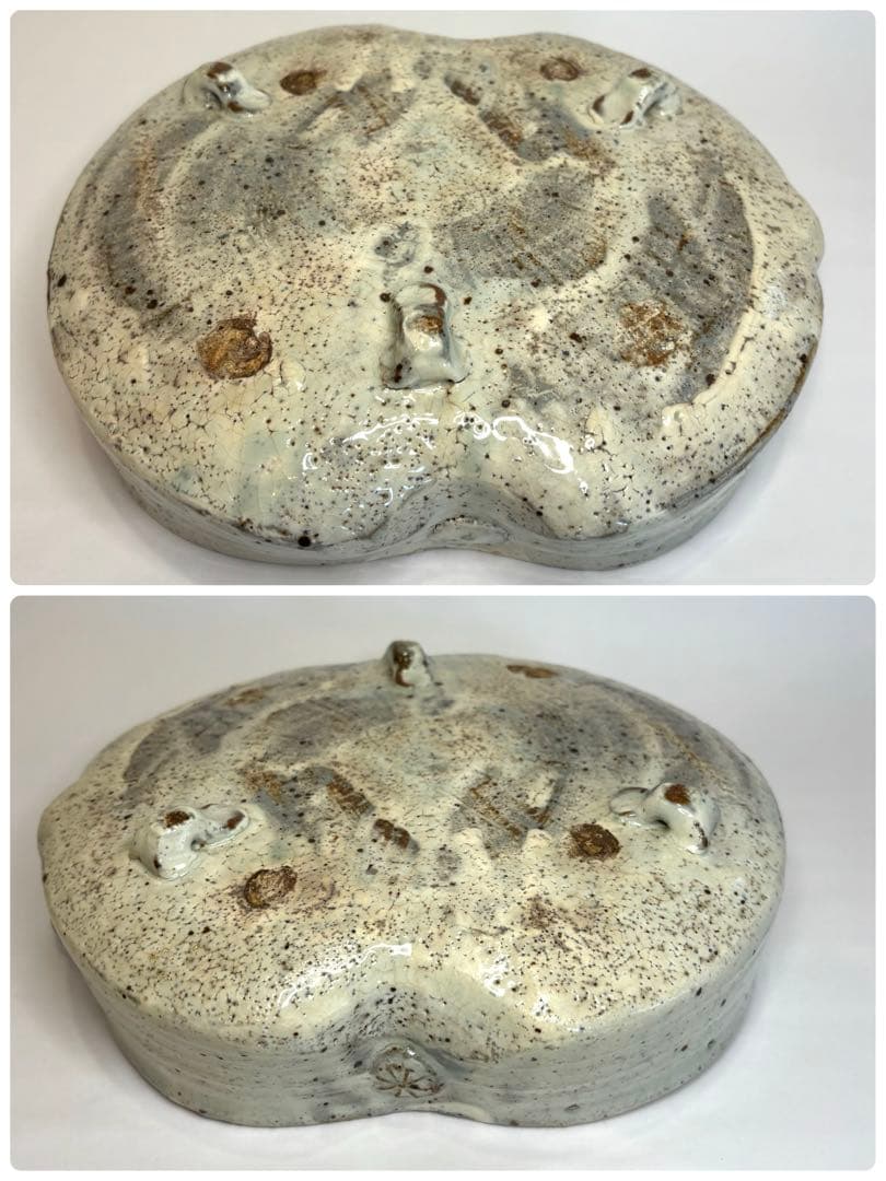 永江港史さん　絵志野焼　鹿　梅　鉢　小皿5枚セット