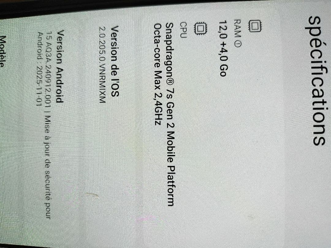 スマートフォン本体 POCO X6 5G RAM 12+ 4,0GO / 256GO