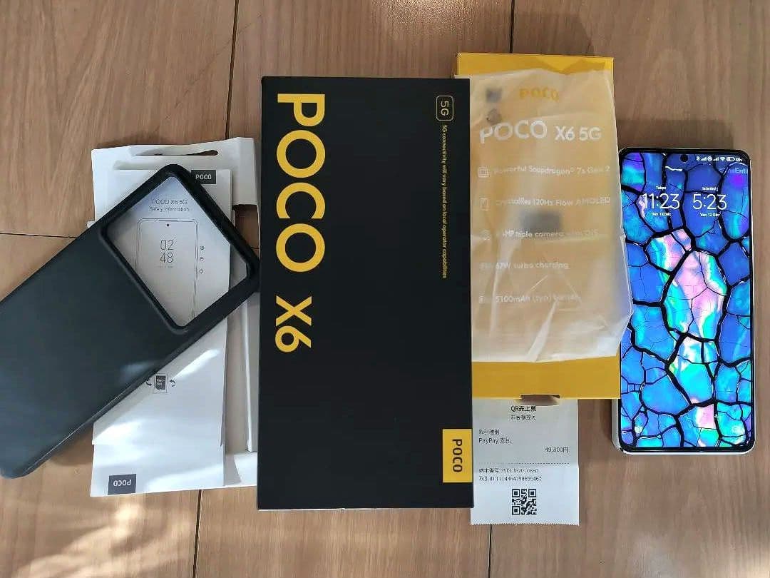 スマートフォン本体 POCO X6 5G RAM 12+ 4,0GO / 256GO