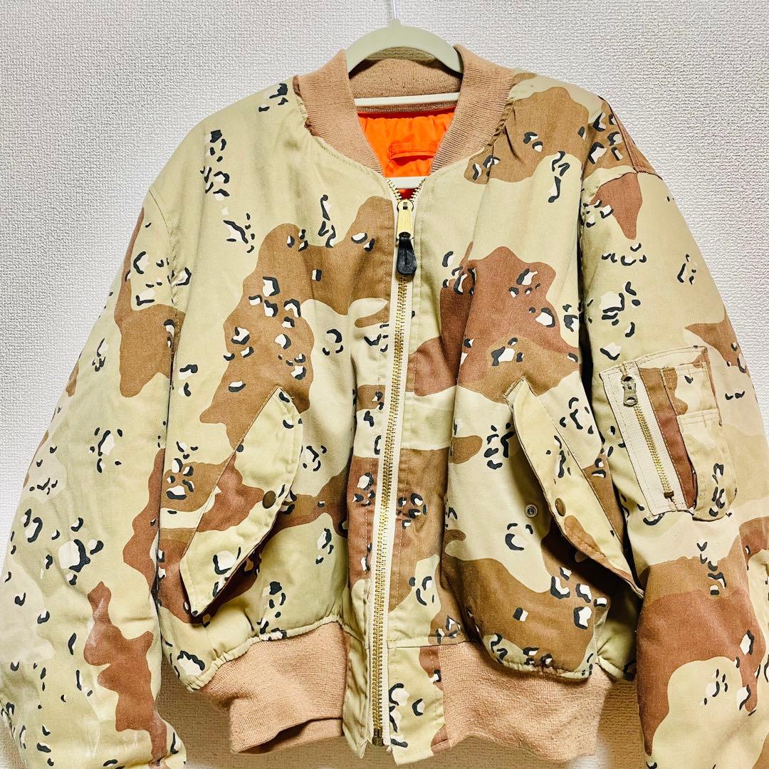 カモ柄 MA-1 フライトジャケット ミリタリー