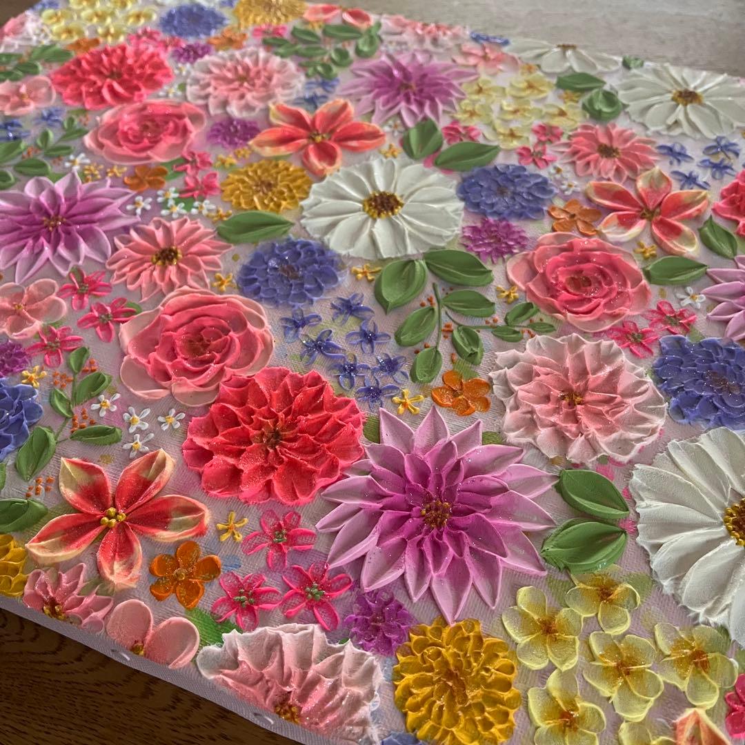 【和さま用ページ】 テクスチャーアート　ボタニカル フラワーアート フランフラン