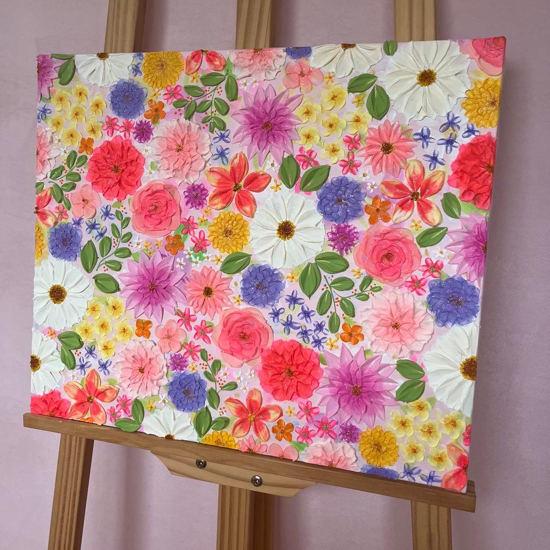 【和さま用ページ】 テクスチャーアート　ボタニカル フラワーアート フランフラン