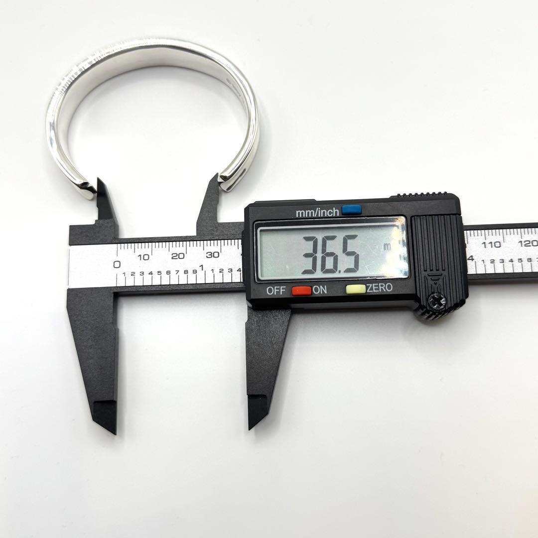 美品 ティファニー バングル 1837 ナロー シルバー 925 保存袋付き