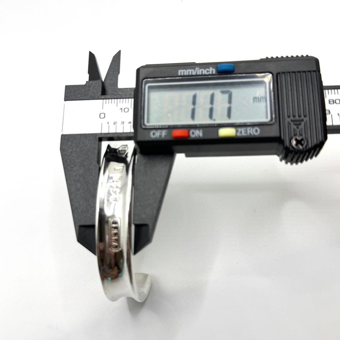 美品 ティファニー バングル 1837 ナロー シルバー 925 保存袋付き