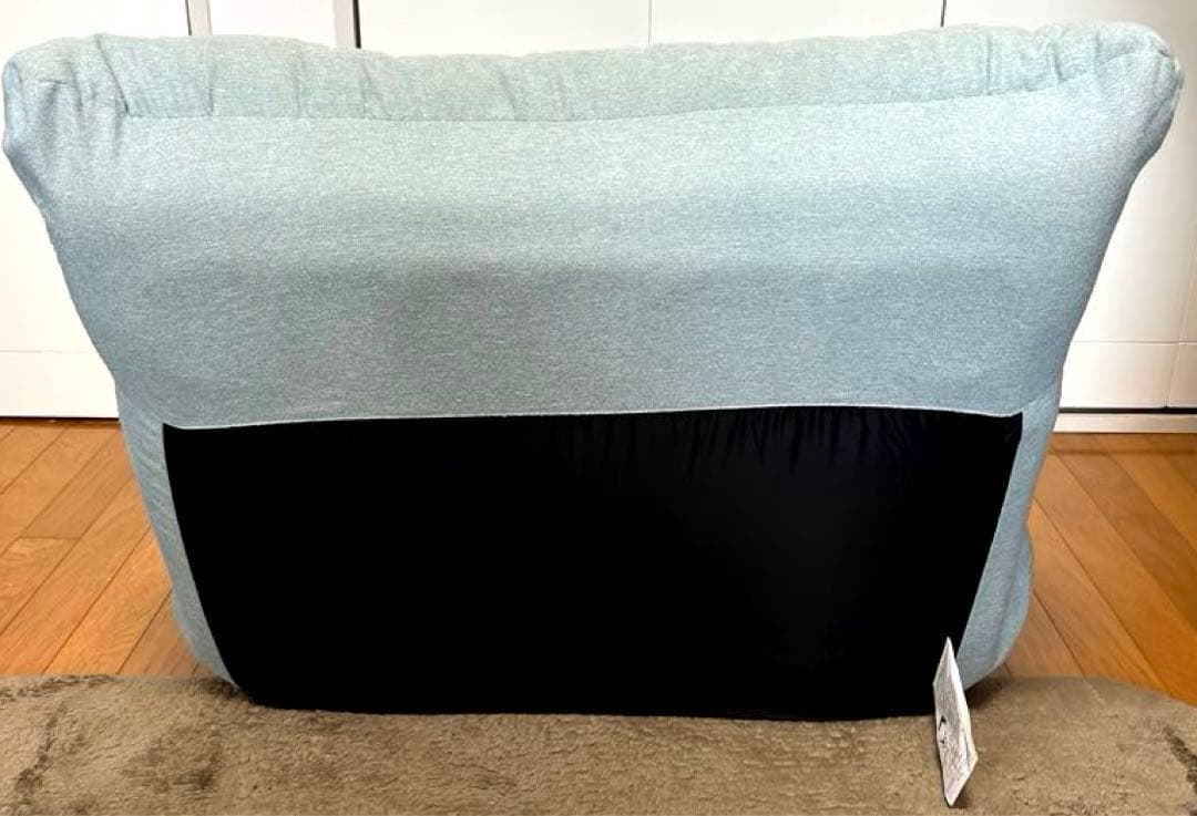 つながるポケットコイル座椅子 ローソファ 1人掛け リクライニング ライトブルー