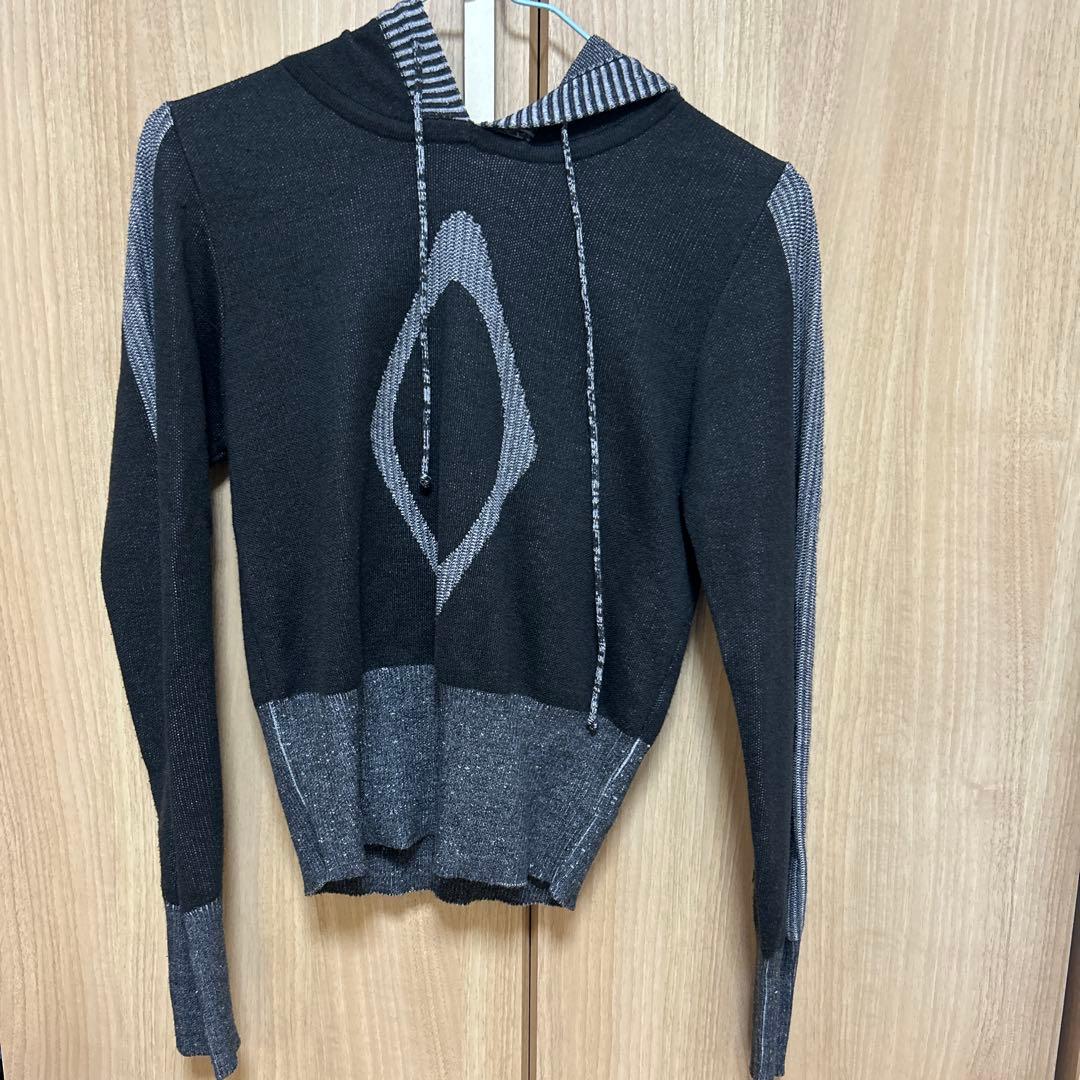 mschf RHOMBUS KNIT HOODIE ニットフーディー パーカー