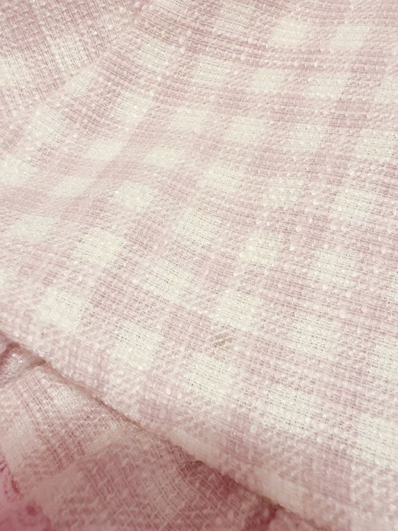 ♡LIZLISA ギンガムツイードサスペンダー付スカパン ピンク♡