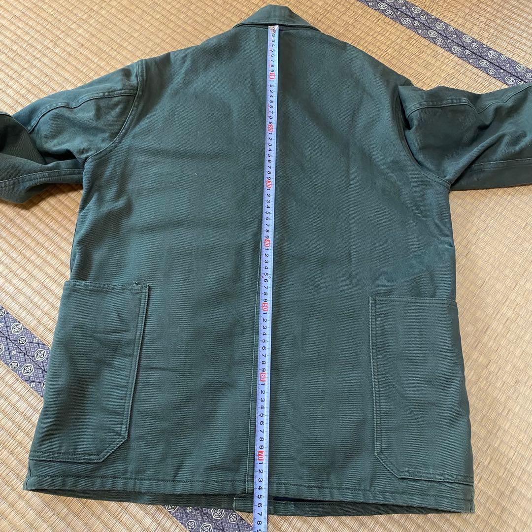 ササフラス カバーオール L グリーン 裏地付